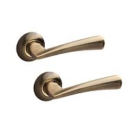 Ручки на розетте KEDR R10.080-AL AB бронза